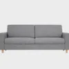 3-istuttava-vuodesohva-iso-FOX-210x85cm-Sacco51-Tammi-Finsoffat Harmaa vuodesohva, jossa tammiset puujalat.