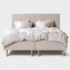 tempur-break-box-runkopatja-160x200-beige-tammijalka-classic-paaty-pedattu-edesta