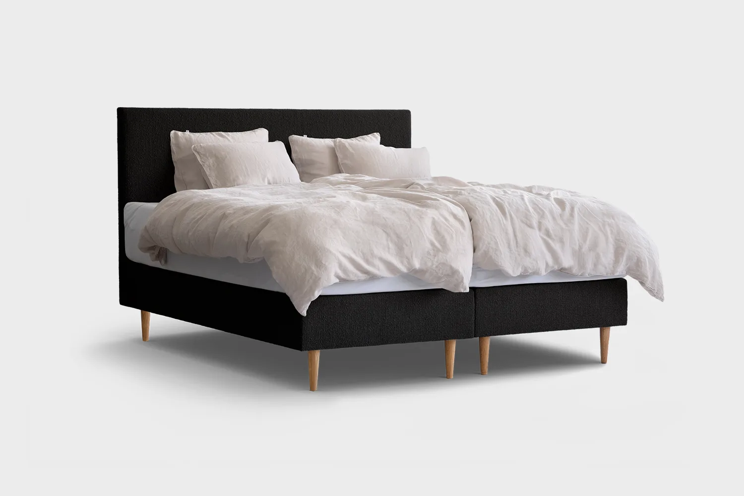 tempur-break-continental-jenkkivuode-160x200-musta-tammijalka-classic-paaty-pedattu